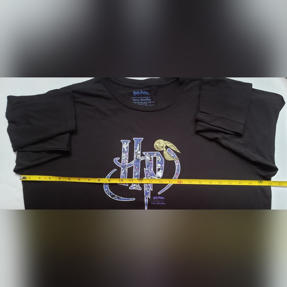 Vera Bradley  Harry Potter  Long  Sleeves Black T-shirt Size 2XL/2TG - Picture 3 of 5